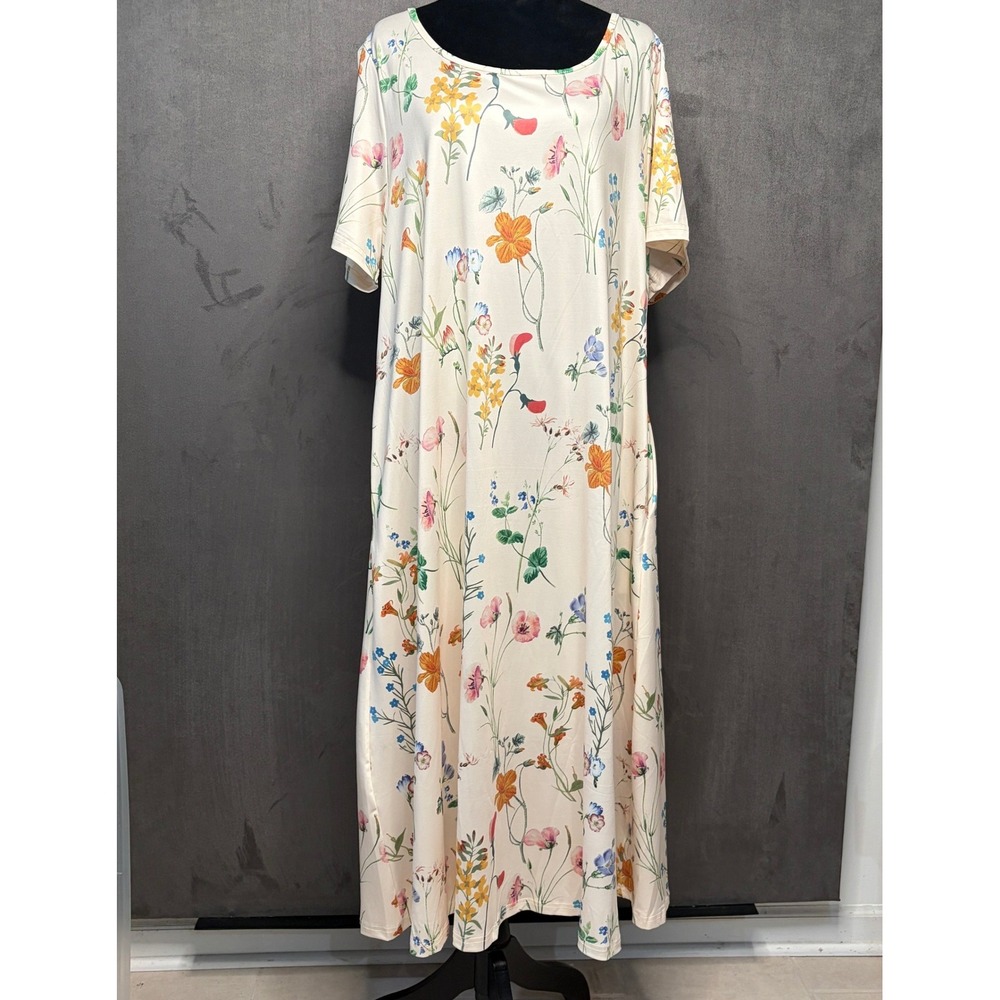 Emery Rose A Line Dress Women 2XL Floral Print Loose Summer Cottagecore New